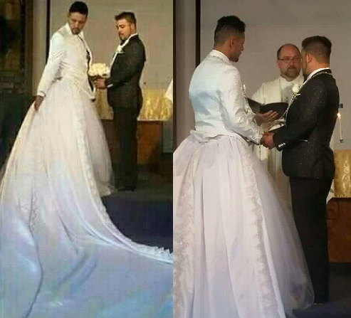male wedding gown