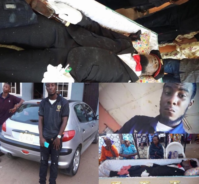 Photos Nigerian Cultist Who Was Shot Dead Few Days To His Graduation Buried Dressed In Cultist
