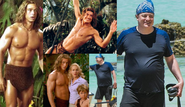 brendan fraser george of the jungle workout