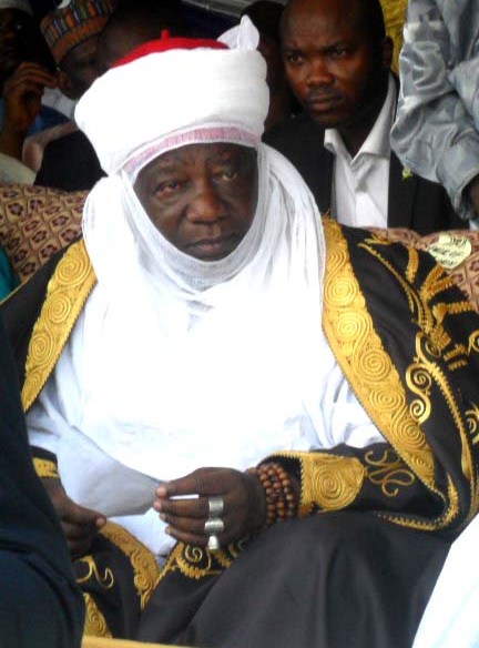 PIC 14. GOV. ABDULFATAH AHMED WITH THE EMIR OF ILORIN, ALHAJI IBRAHIM SULU GAMBARI AT THE TRADITIONAL SALLAH HOMAGE PAID BY THE EMIR TO THE GOVERNMENT HOUSE, ILORIN ON TUESDAY (8/11/11).