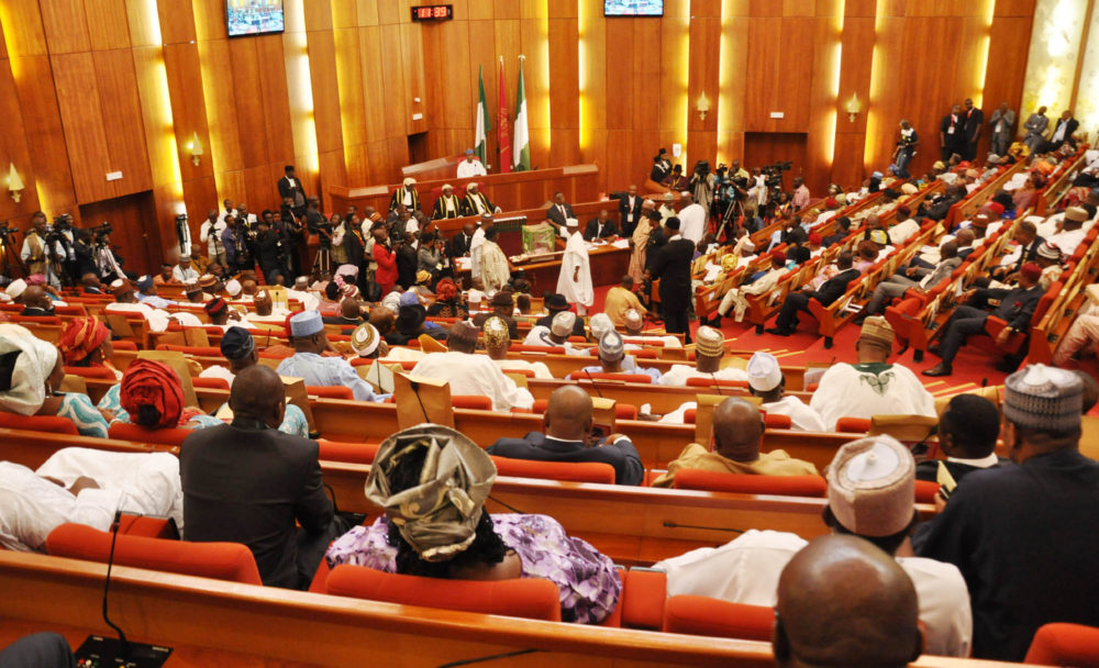 PIC.23. SENATE CHAMBER DURING THE INAUGURATION OF THE 8TH NATIONAL ASSEMBLY IN ABUJA ON TUESDAY (9/6/15). 3023/9/6/2015/CH/BJO/NAN